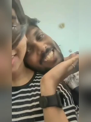 A brief video of a Mallu couple kissing