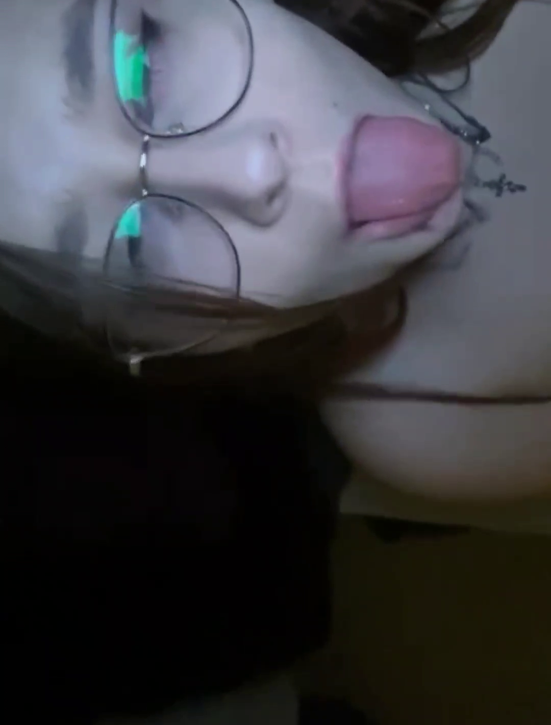 Horny leak cumslut fucking herself with a huge dildo