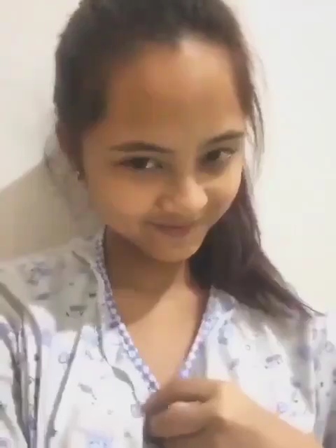 Adorable Adolescent Girl Exposing Her Boobs